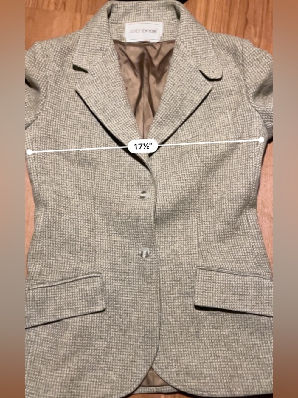 3/$15. Gorgeous Vintage JNY wool blazer 4/6 - Picture 8 of 8